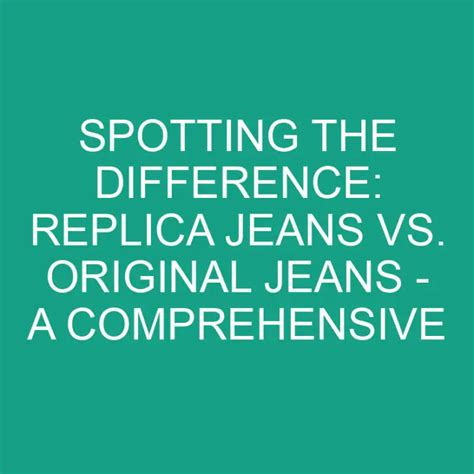 Versace Blue Jeans: Original vs Fake – Spotting the Differences